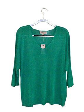 Philosophy V Neck Relaxed Fit Pullover Sweater Top Size L